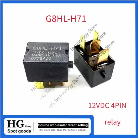 Original G8HL-H71 12V 4pin relay For Honda Accord Civic CRV Fit Eight Generation Front Van Odyssey air conditioning relay