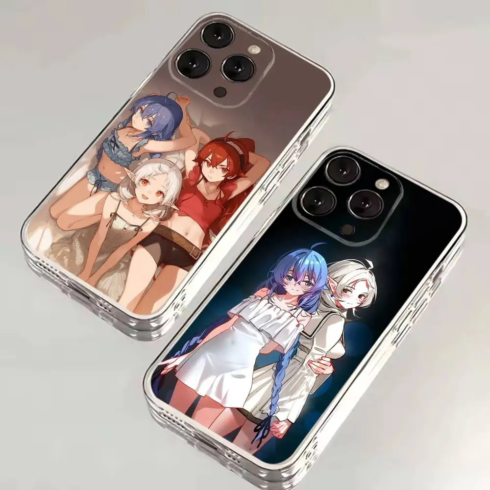 حافظة هاتف M-Mushoku Roxy Migurdia T-Tensei لهاتف iPhone 17,16,15,14,13,12,11 Plus,Pro,Max,Plus,E,SE4,غطاء شفاف صغير