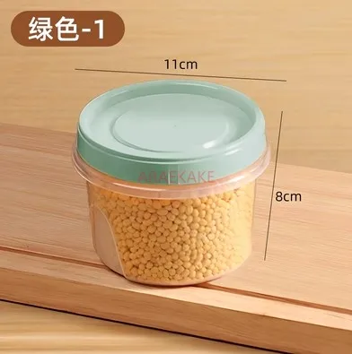 ثلاجة دائرية مقاومة لدرجات الحرارة العالية مع صندوق حفظ بغطاء، صندوق تخزين فواكه صغير، صندوق بينتو ساخن بالميكروويف