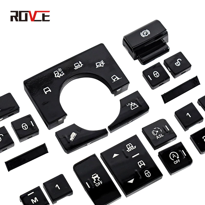 ROVCE Car Terrain Mode Switch Button Cover for Land Rover Range Rover Vogue 2013-2017 For Range Rover Sport 2014-2017