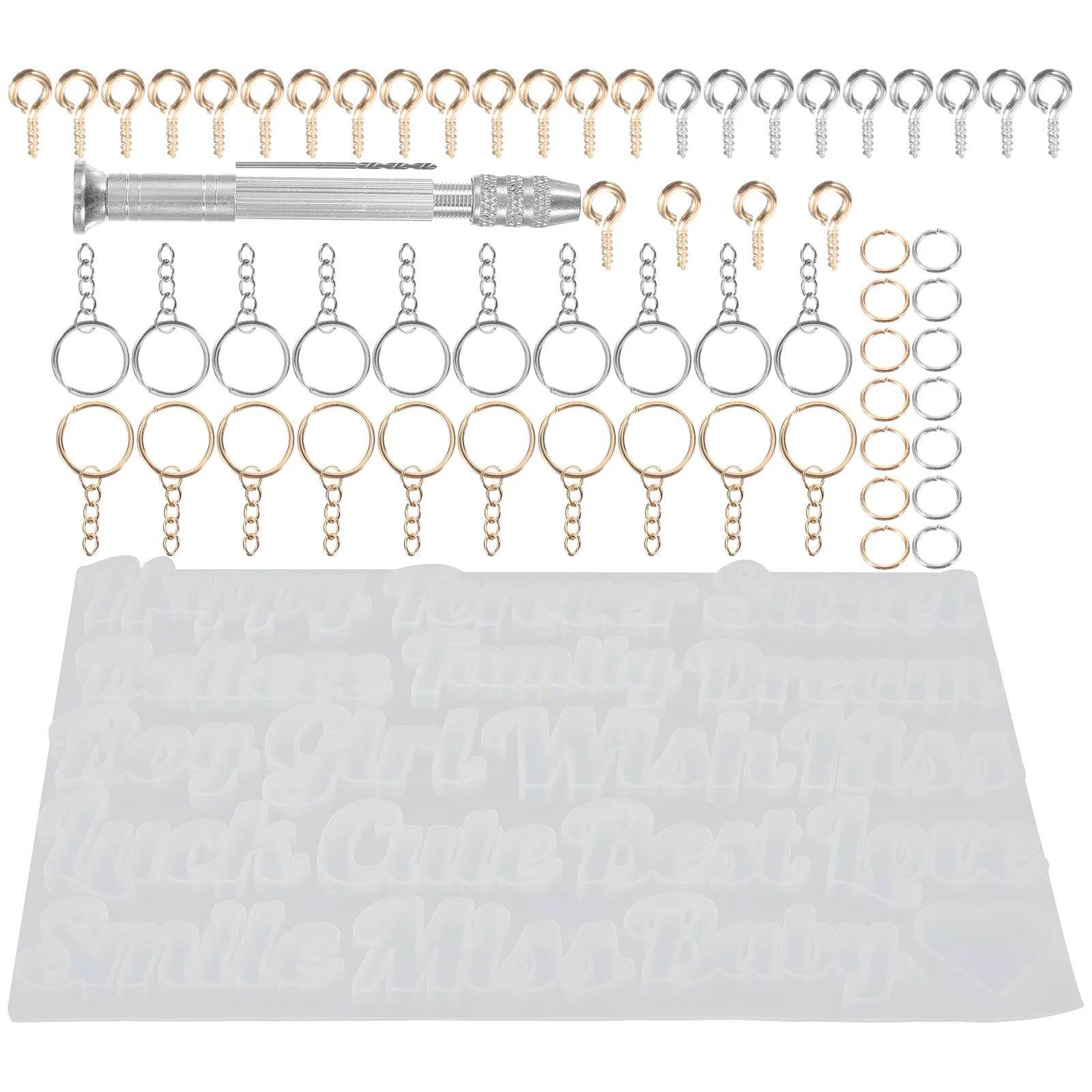 

Alphabet Silicone Mold for DIY Jewelry Crafts Pendant Making Tools Letter Metal Molds Reusable Flexible Nonstick Necklace