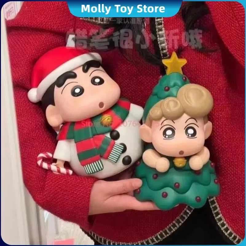 Christmas Crayon Shin Chan Handmade Snowman Christmas Tree Sunflower Cute Desktop Christmas Gift