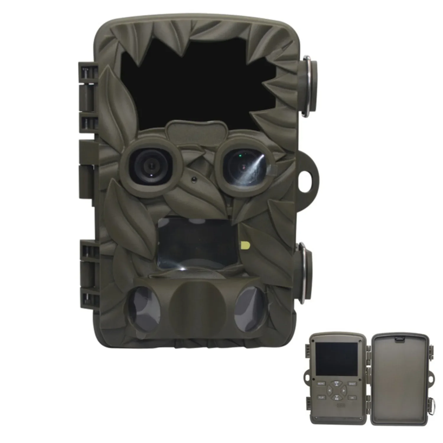 

H8201 Hunting Camera Wild Photography Dual Camera Trail Waterproof IP 66 4K HD 30m IR Distance Detection