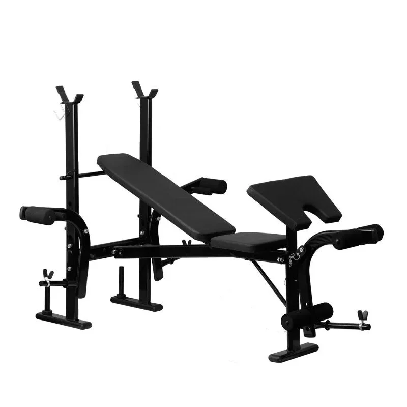 

Be suitable for Multi-Function Home Fitness Rack with Metal Barbell Bench Press Squat Rack All-in-One Weight Benchcustomizable
