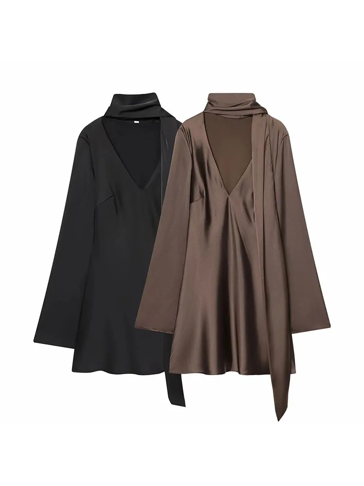 Women Silk Texture … - image