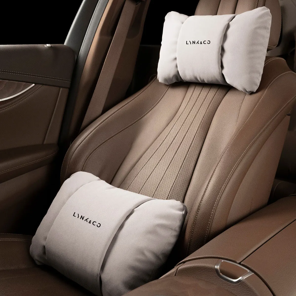 Car Neck Pillow Waist Pillow Car Headrest Neck Support Seat for LYNK&CO 03 PHEV 05 09 PHEV MHEV 01 02 06 Interior Accessories