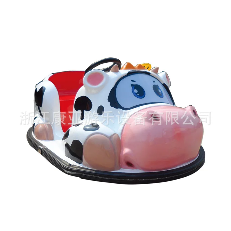 بلازا سوبر ماركت معدات الملعب FRP مزدوجة الوالدين والطفل الأطفال الجنة الكرتون ألعاب حيوانات سيارة ممتصة للصدمات #4