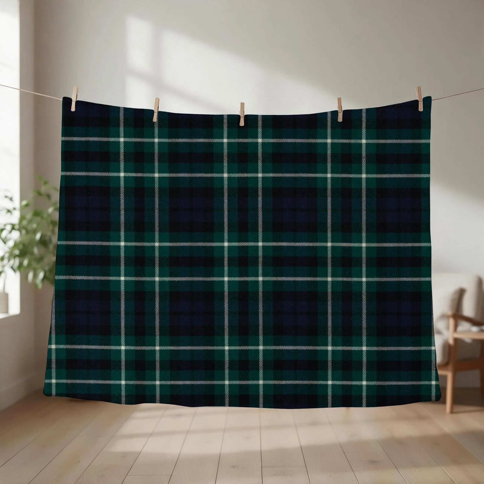 Graham Of Montrose Scottish Tartan Throw Blanket couch cozy soft plush fuzzy picnic outdoor blanket