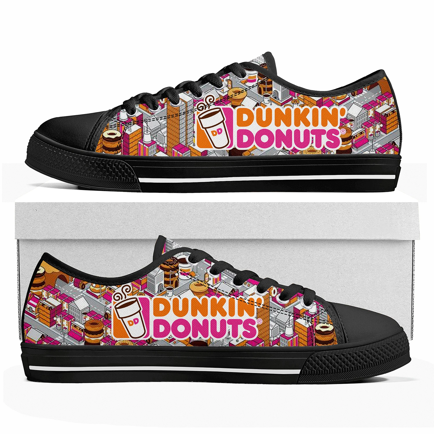 

Dunkin' Deez Nuts Drinks Low Top High Quality Sneakers Mens Womens Teenager Tailor-made Shoe Canvas Sneaker Casual Couple Shoes