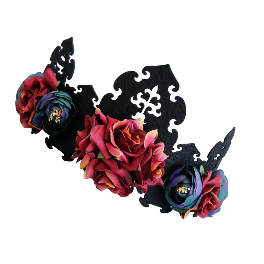 

Wreath Hair Band Crown Hoop Western Style Accessory for Photography Bride Halloween Party Gifts Vintage Design Durable Quality