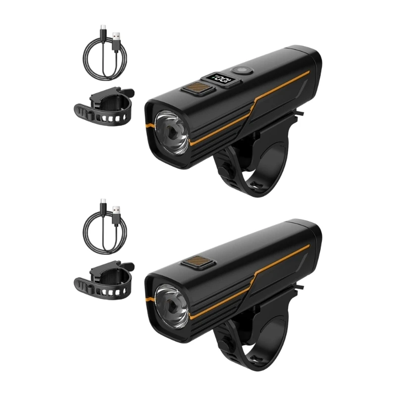 D84F High Lightness Bike Front Light Waterproof Night Riding Headlight Type C Charging Small Road Bike Lamp for Outdoor