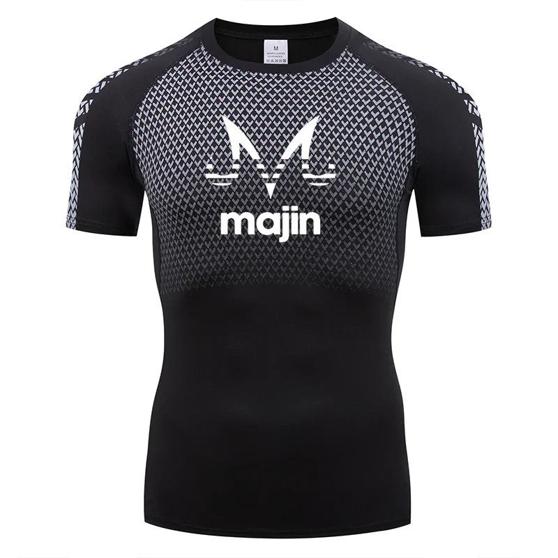

Majin Summer Men's Sports And Fitness tights, Outdoor Sports Sweat-absorbing And Quick-drying Men's T-shirts
