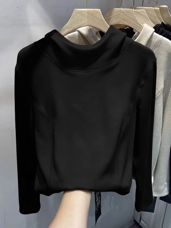 Loose Fit Long Sve Hoodie Women's Faionable Versatile Thermal Base irt Top Autumn Winter New Arrival Korean Sle