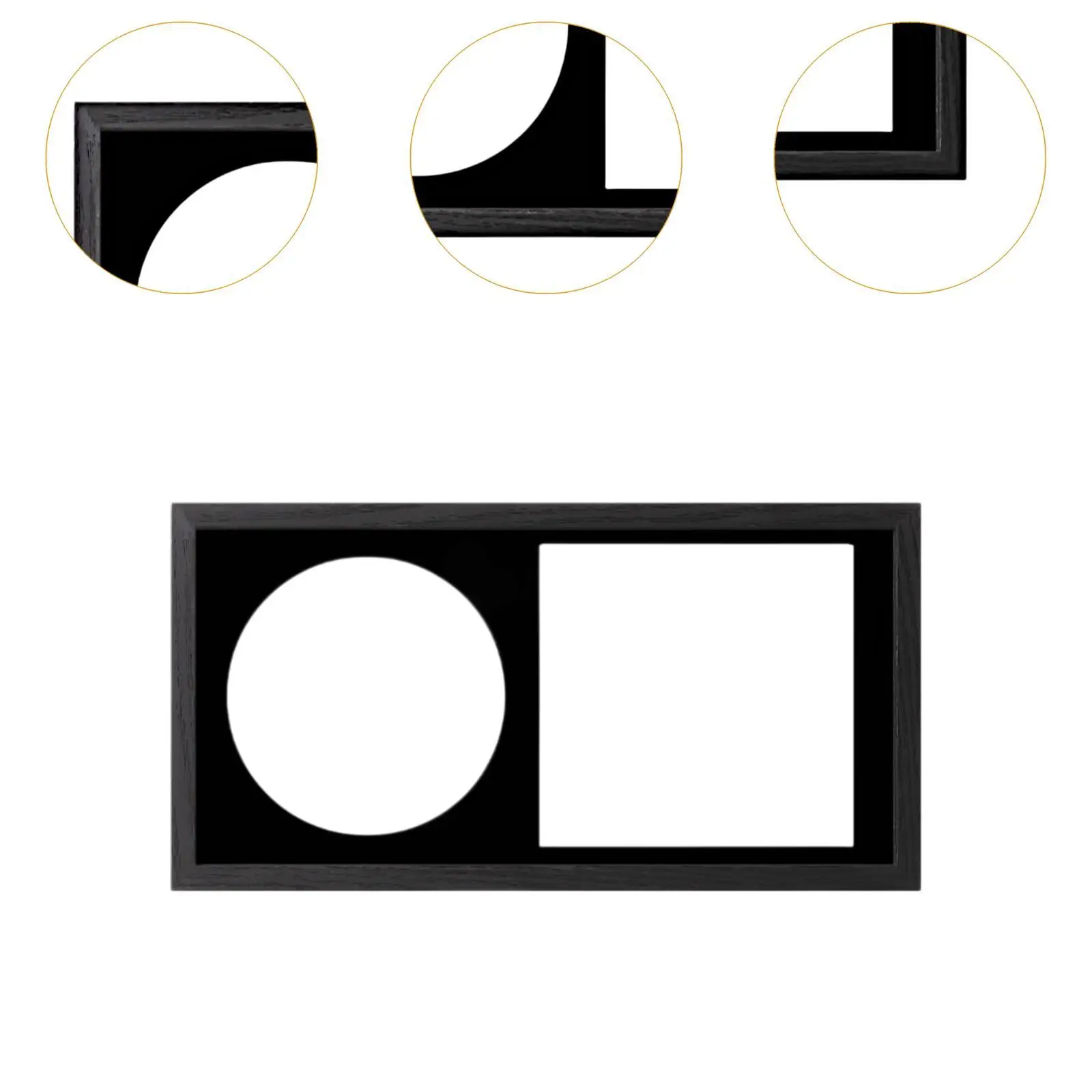 CD Display Frame CD Box Display Disc Shatter Resistant Gift Stylish Album Frame for Wall Office Desk Self Standing