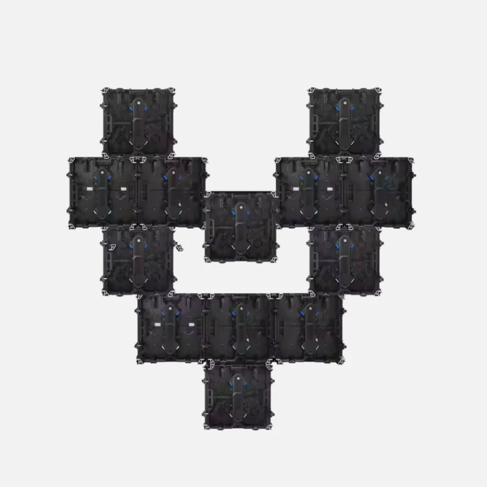 سطوع عالي وأداء ممتاز P2.976P3.91P4.81 لوحة شاشة عرض خارجية متصلة بقوة 500 × 500 مم أكثر استقرارًا