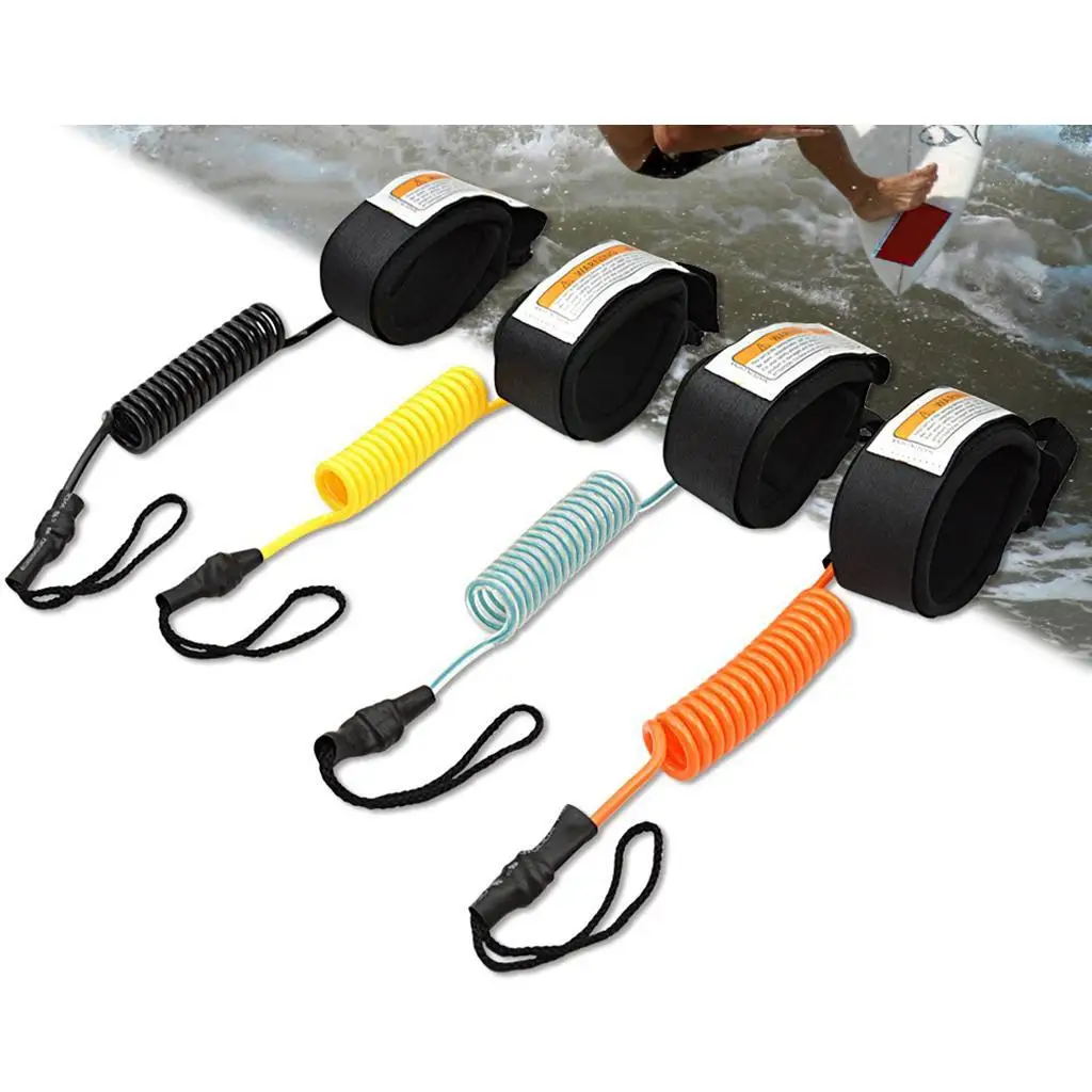 Surfing Ankle Leash Surfboard Bodyboarding Leg Rope Tether Pad Cuff