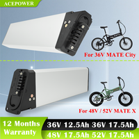 For MATE X MATE City Fusion Electric Bicycle Battery 36V 13Ah 17.5Ah 48V 17.5Ah Battery for MATE X MATE City Replacement Battery