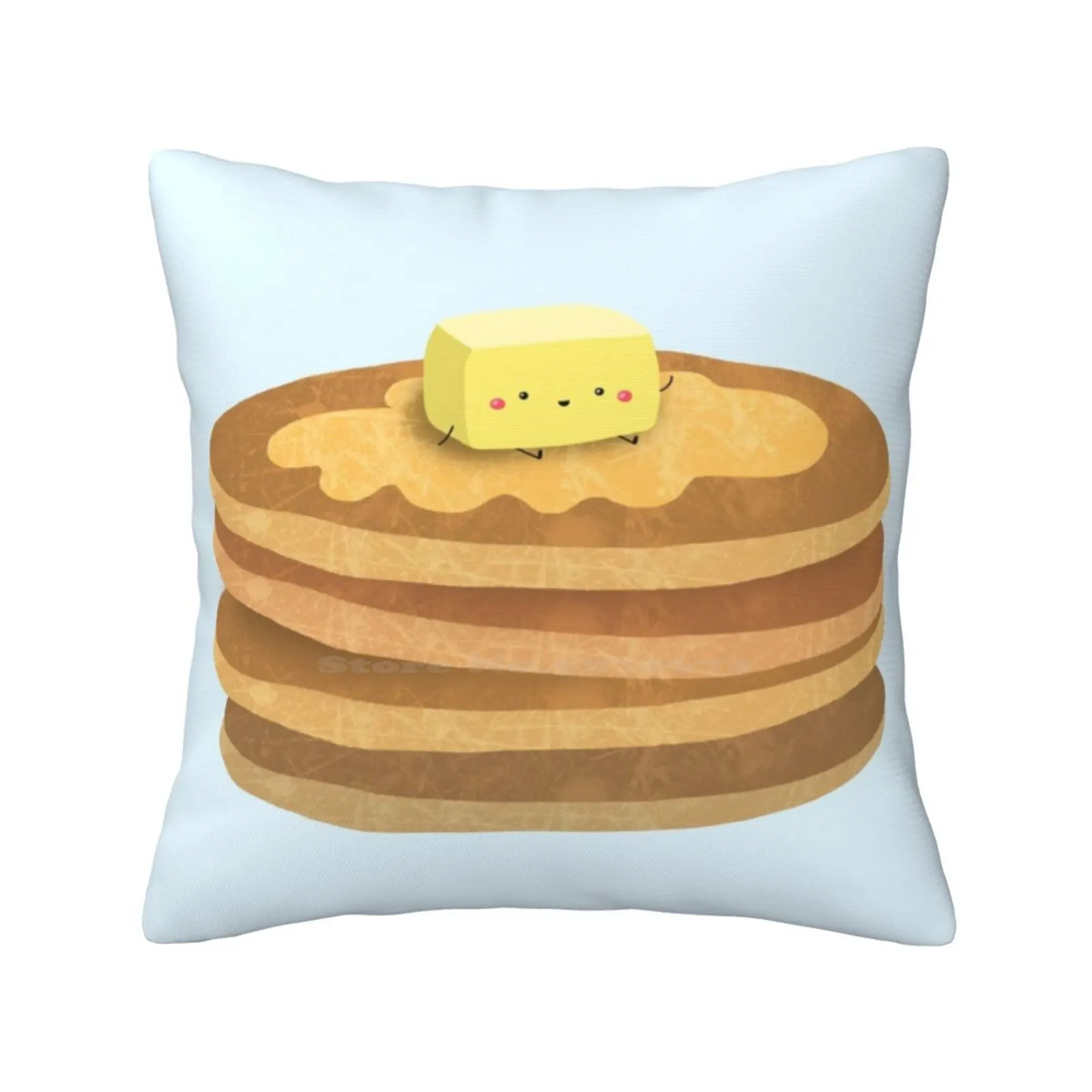 Pancakes! Throw Cushion Pillow Cover Pancakes Cute Maple Syrop Sweet Kawaii Butter