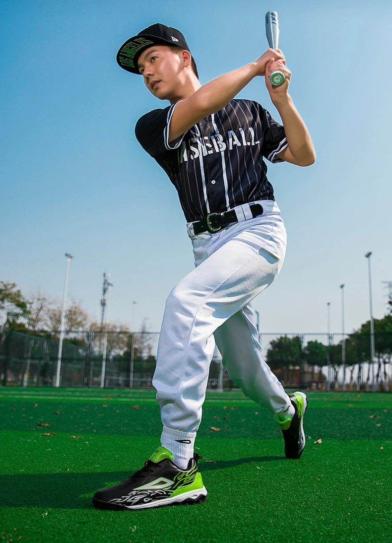 Leichte Baseball-Schuhe für Herren und Jugendliche, atmungsaktiv, rutschfest, mit Spikes, für Outdoor-Training und Wettkämpfe – Detail 13
