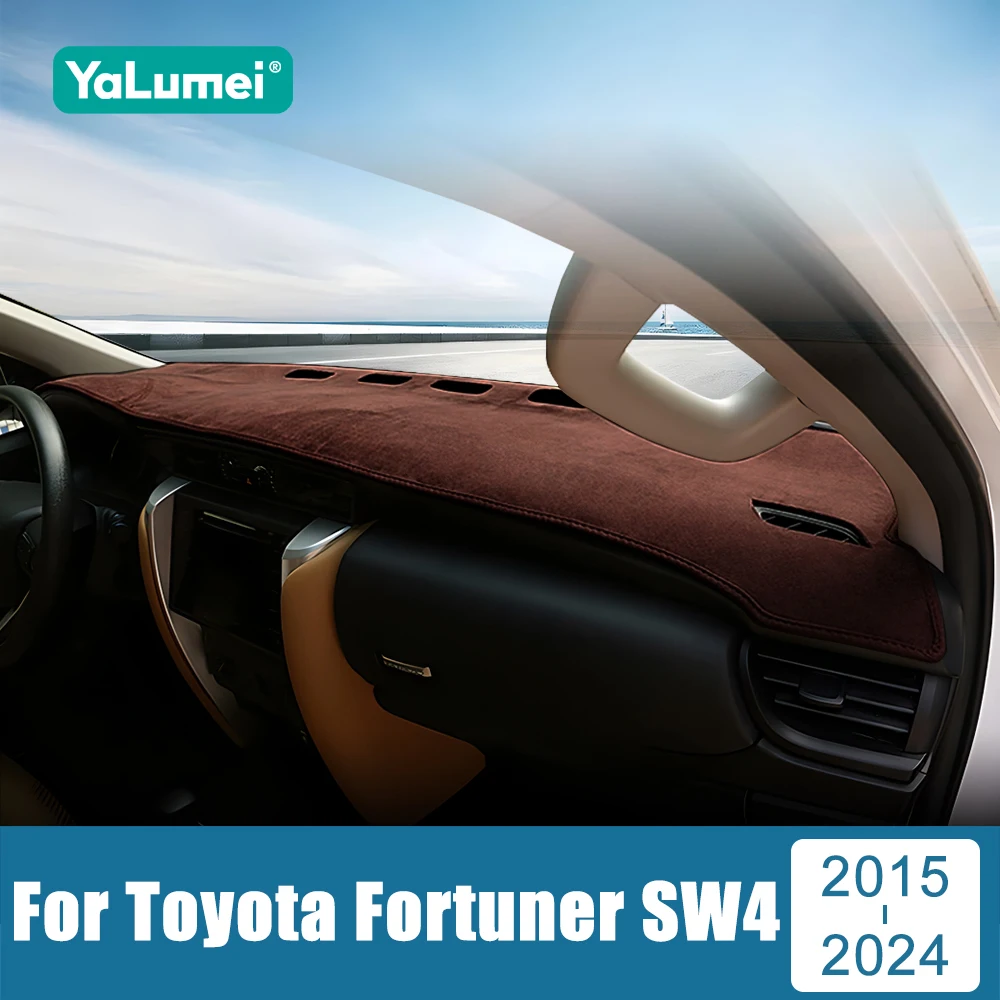 

For Toyota Fortuner AN150 AN160 2015 2016 2017-2019 2020 2021 2022 2023 2024 Car Dashboard Avoid Light Cover Non-Slip Mat Case