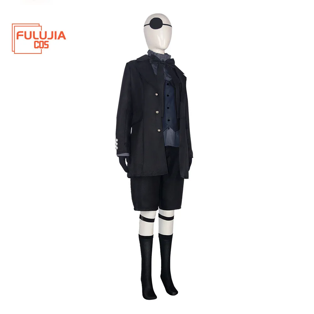 Fulujiacos  Cosplay Sebas Alois Trancy Ciel Phantomhive Costume Outfit Full Set view 4