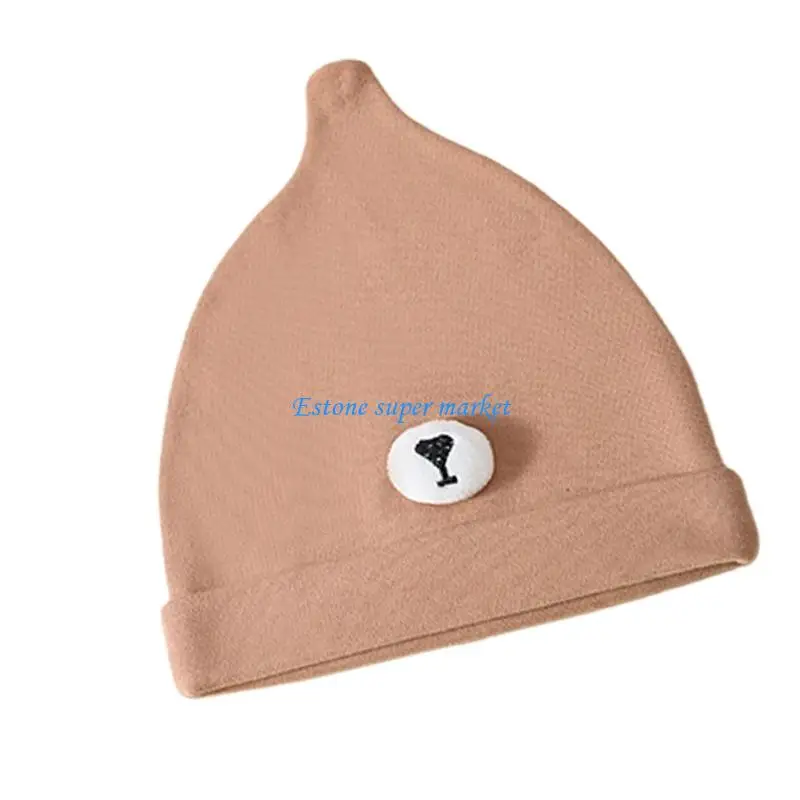 090B Baby Hat Soft Caps Infant Baby Hats for Boys Girls Toddler 0-3 Month