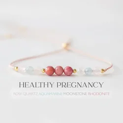 Healthy pregnancy Crystal bracelet | A gift for mom, pregnancy support, fertility crystals, looking forward to mom's gift