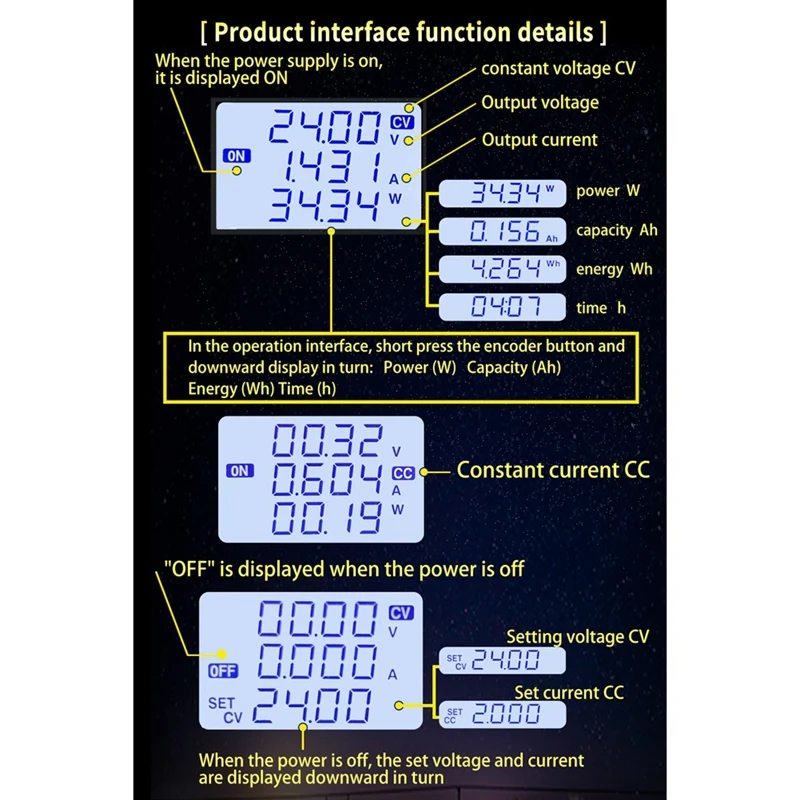 SK35H DC DC Buck Boost Converter Constant Voltage Power Module CC CV 0.6-30V 4A 5V 6V12V 24V Power Module Adjustable