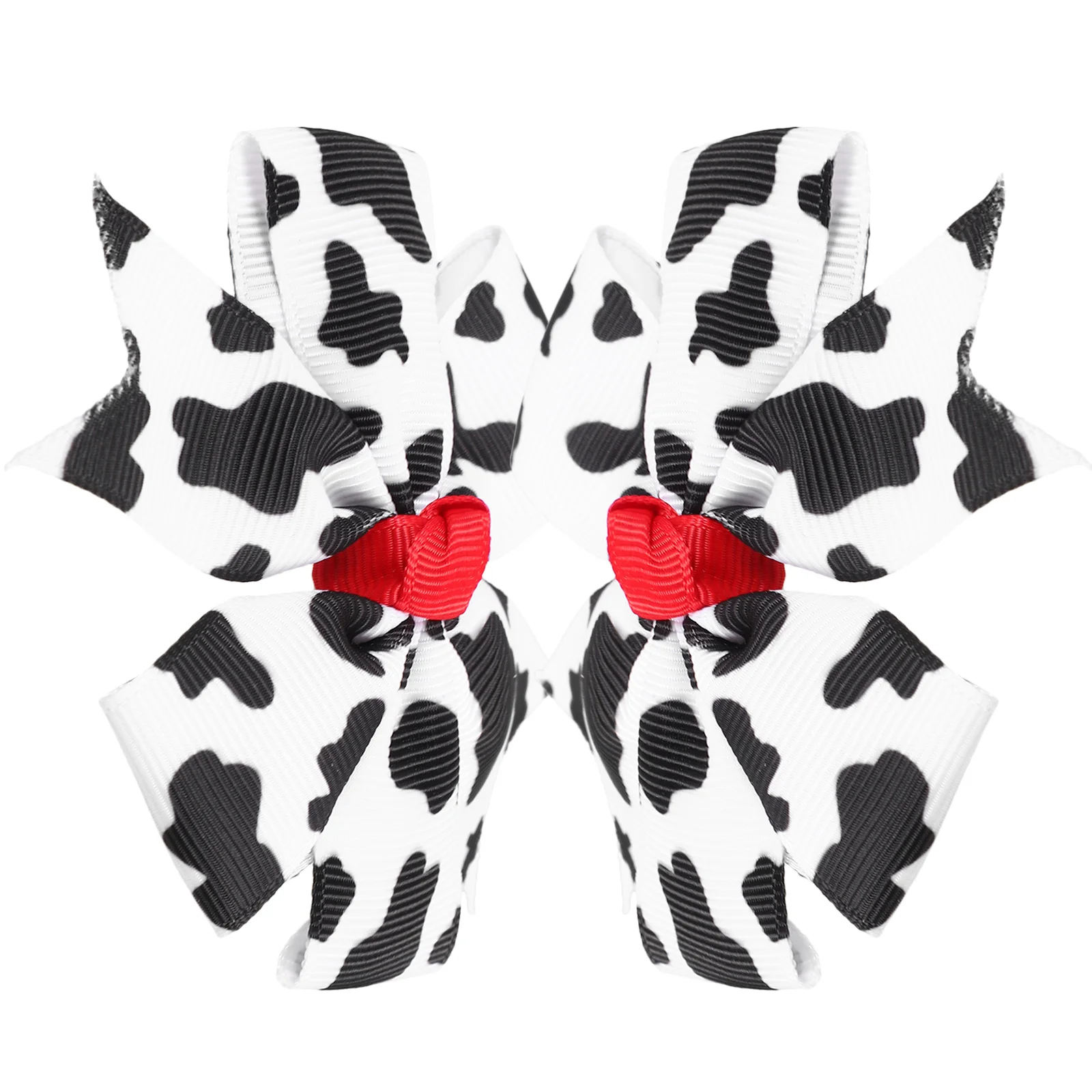 

2 шт., зажимы с узлом-бабочкой, тканевые заколки с бантом из коровьей ткани для девочек, милые бантики, прочные, безопасные, маленькие заколки с бантом для волос для женщин