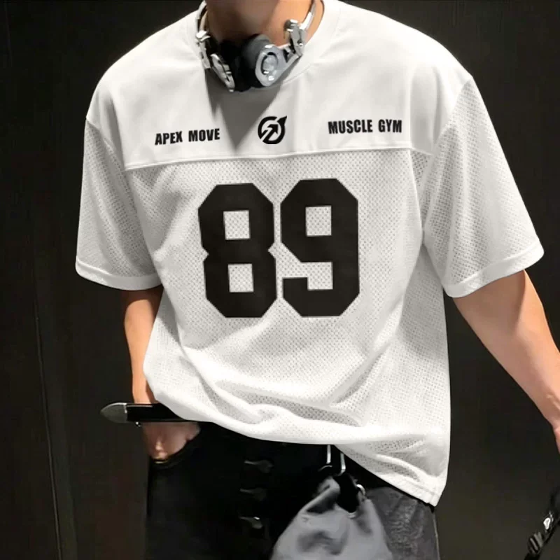 Loose Quick-drying Sports Top - Monster Fitness Training Short-sleeved Men's Half-sleeve Breathable Basketball T-shirt