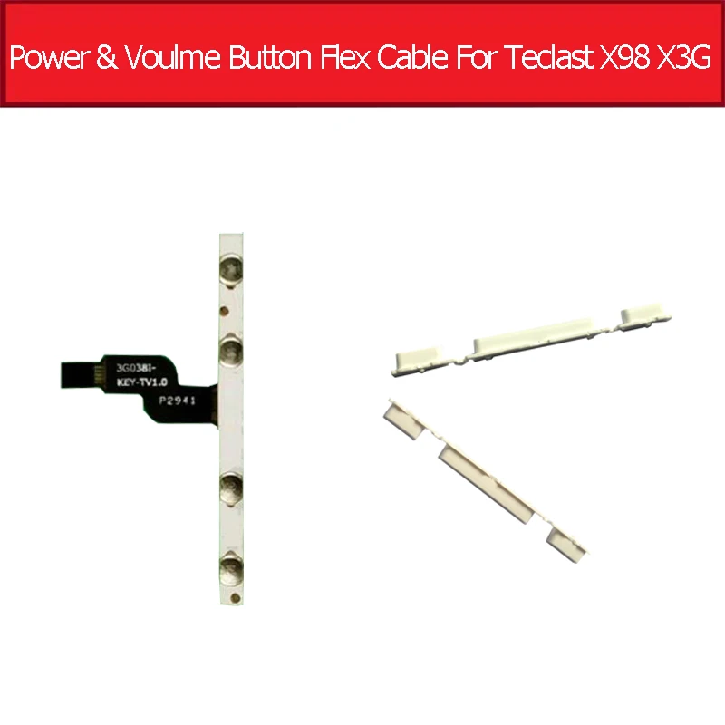 Power & Voulme Button Flex Cable For Teclast X98 3G On Off Power Volume  Side Button Flex Ribbon Replacement Parts