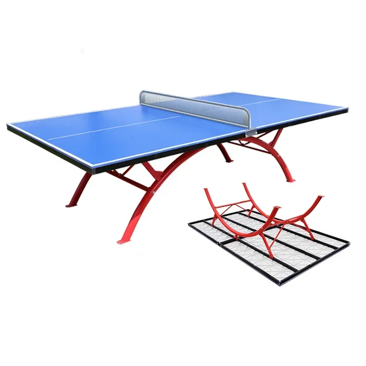 Offical Size Outdoor Table Tennis Table Metal Frame Tube Waterproof Ping-pong Table For Sale