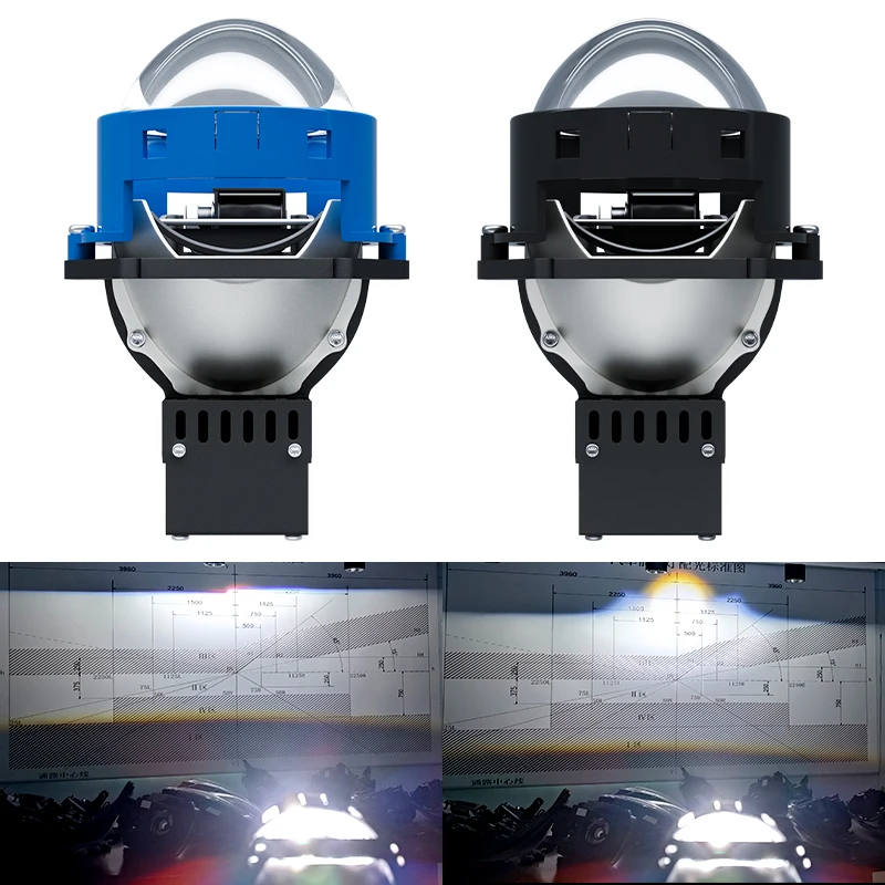 

3 Inch Bi LED Projector Lense for Car Motorcycle Headlights 6000K Auto Lights Retrofit Kits 160W