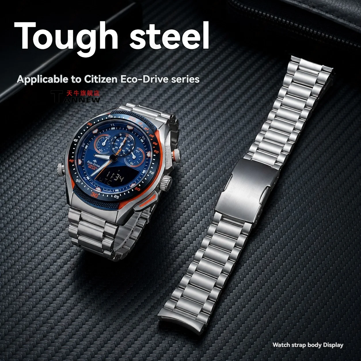 Compatible with Citizen Eco-Drive JW0138 JW0139 JW0149-10L JW0148-12L, Stainless Steel Watch Bracelet, Men's Replacement Band