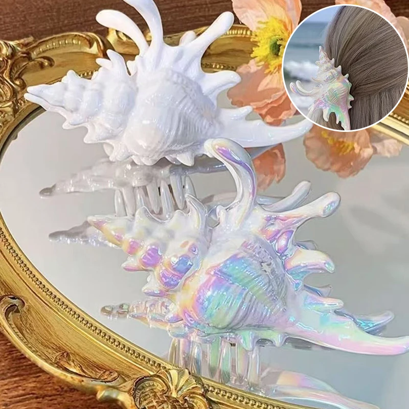 

Korean Ocean Conch Hair Clip Crab Sea Shell Large Hair Claw Hairpins Stylish Hairgrips For Women Girls Hair Accessories Ponytail