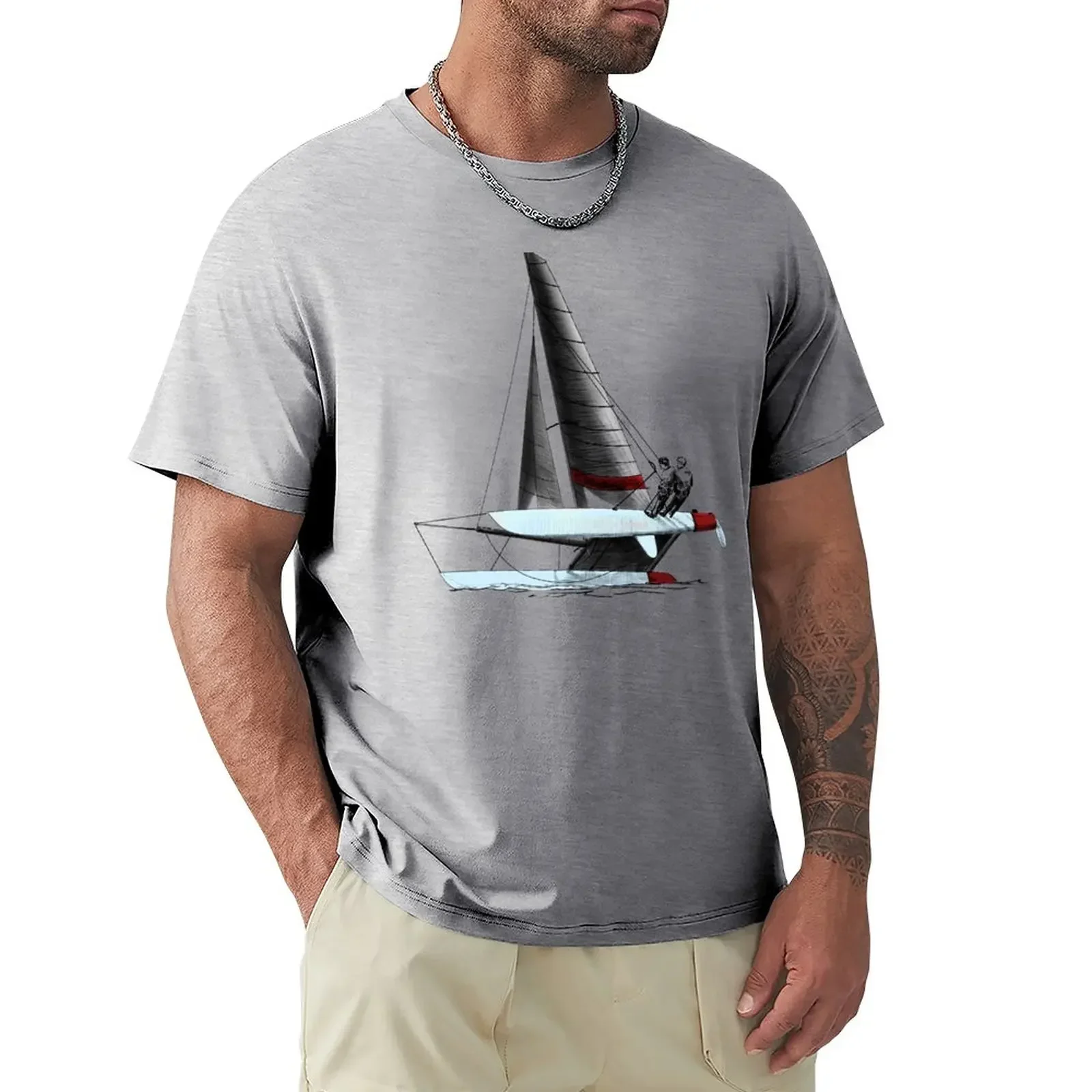 catamaran T-Shirt custom t shirt vintage t shirts for a boy rapper graphic tees vintage t shirt men