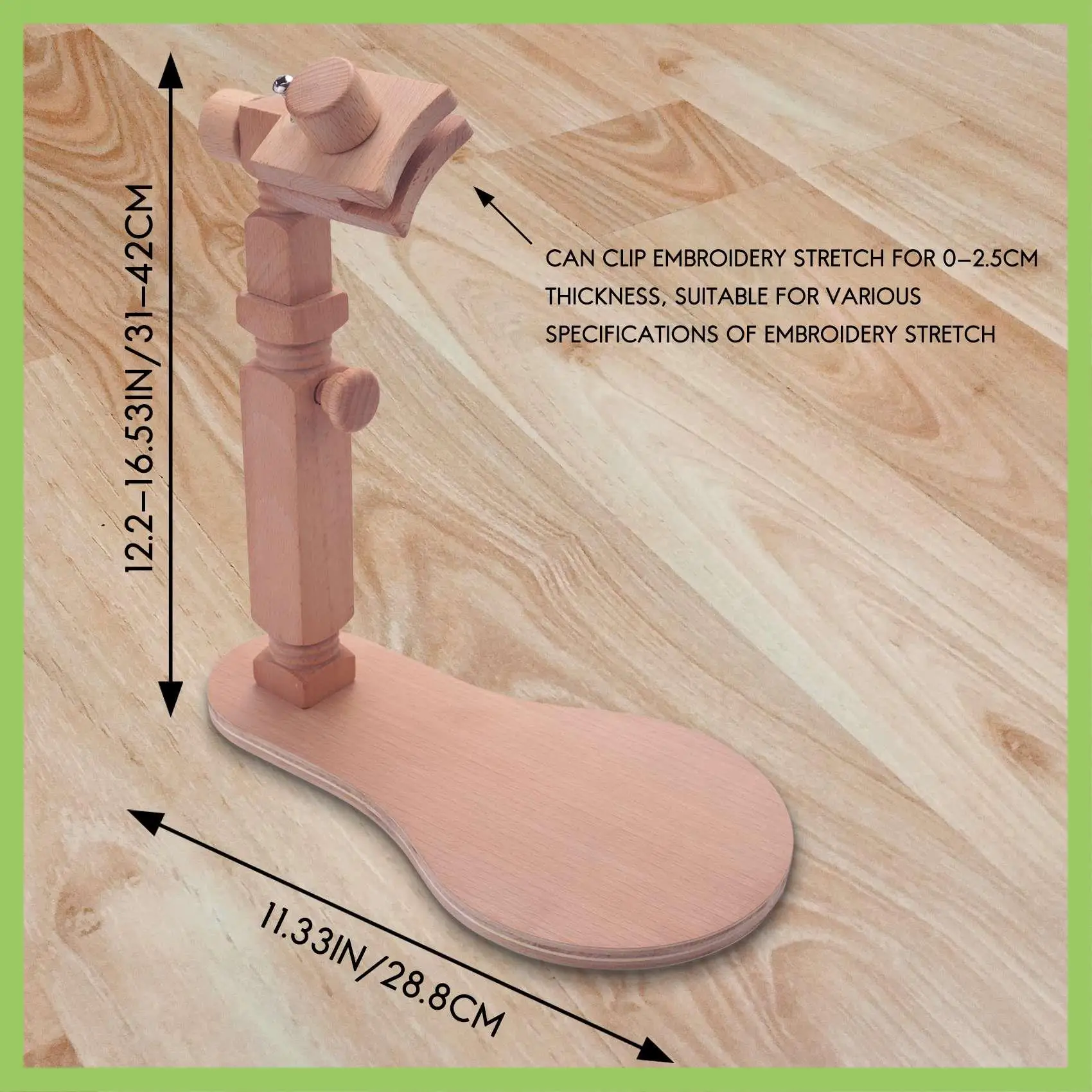 

Регулируемая подставка для пяльцы для вышивания, настольный держатель для вышивки крестом, стойка с деревянной рамой