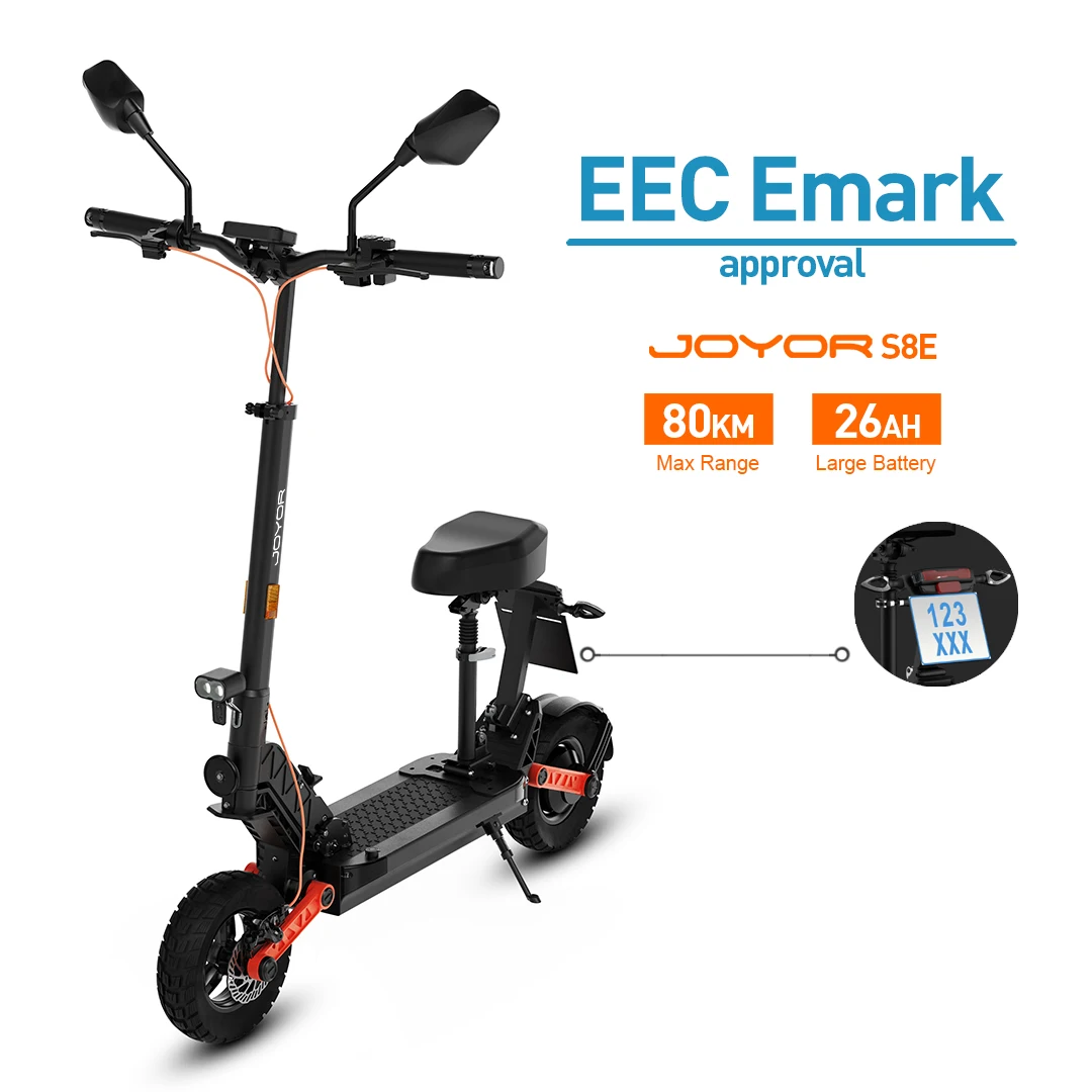 JOYOR S8E Elektroroller 48V 26AH Akku Erwachsenen E-Scooter 10 Zoll Reifen Vorder- & Hinterrad-Scheibenbremse – Detail 12