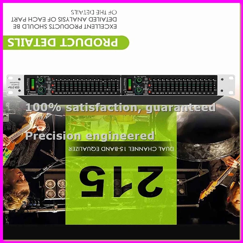 

Активный балансный 15-полосный графический эквалайзер EQ215S, профессиональный аудиопроцессор для студийных и живых выступлений (UK)-PZZW