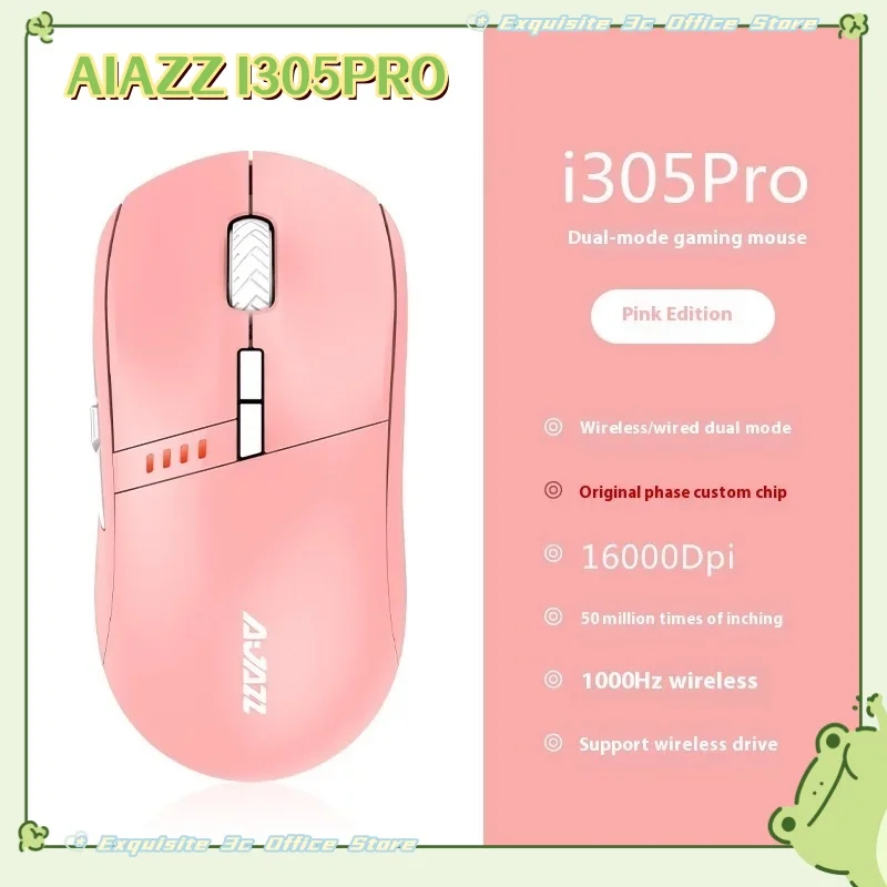 Ajazz I305pro Dual-Mode Mouse Wireless Bluetooth 2.4ghz Usb Gaming Mouse 16000dpi Extra Long Standby Laptop Desktop Universal