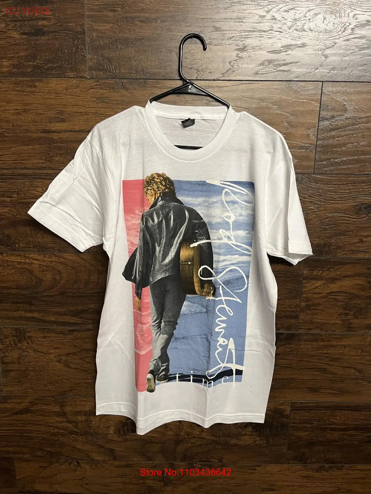 Rod Stewart Time Tour Shirt-Lederjacke 2013 T-Shirt-l