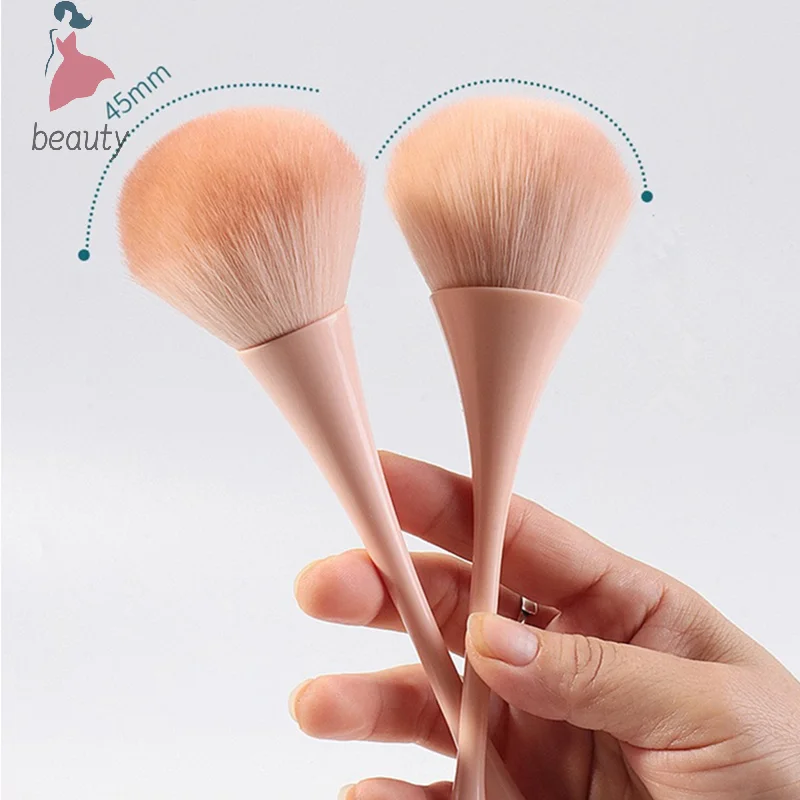 Dust Cleaning Nail Brush Manicure Nail Art Brush Big Head Flower Powder Blush Brush Salon Makeup Beauty Nail Accessories Tool