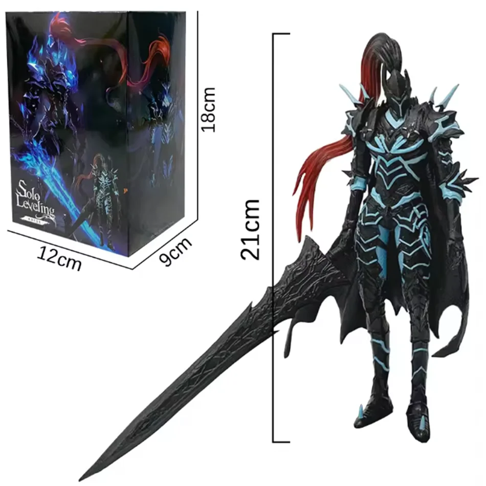 Solo Livellamento Cavaliere Capitano Yegritte Bloody Shadow Shadow Legion Figurine Decorazione del desktop Modello Regali di Natale/Compleanno