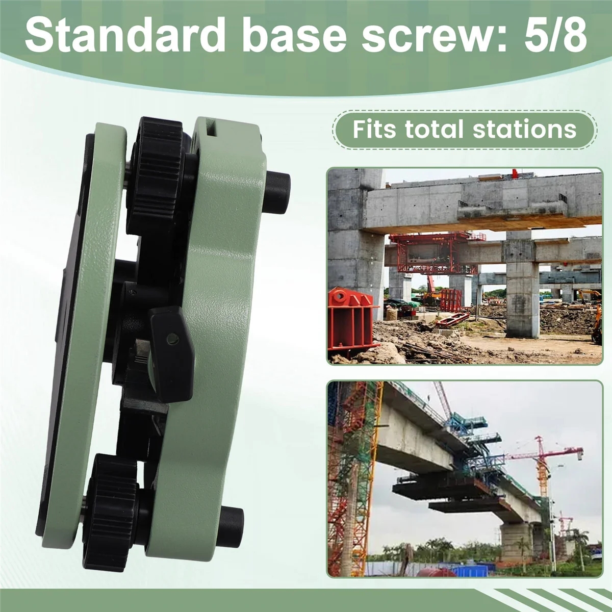 Durable THREE-JAW TRIBRACH with OPTICAL PLUMMET 5/8inch BASE SCREW for SWISS TOTAL STATION THREE-JAW