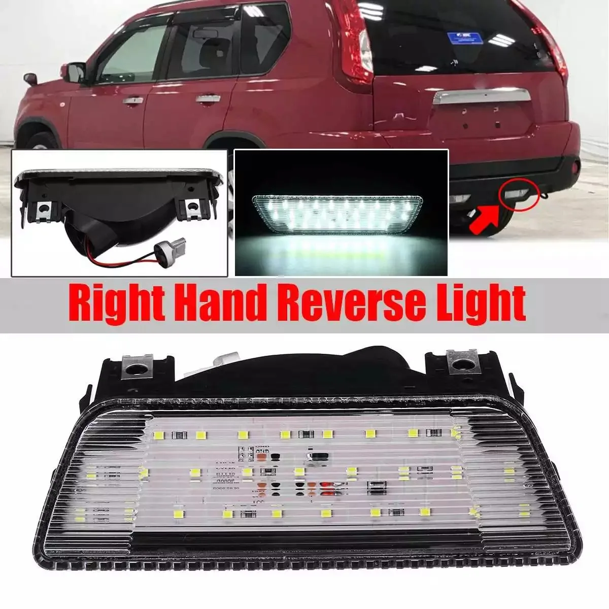 LED Right Rear Bumper Light Tail Reverse Brake Light Turn Signal Lamp For Nissan X-Trail Rogue 2008-2013