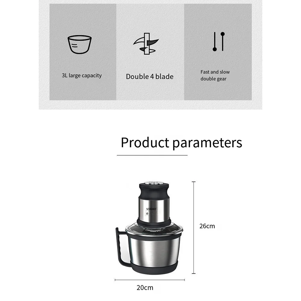 가정용 전기 고기 연마기, 식품 가공 기계, 이유식, 고기, 양파, 야채, 과일에 적합