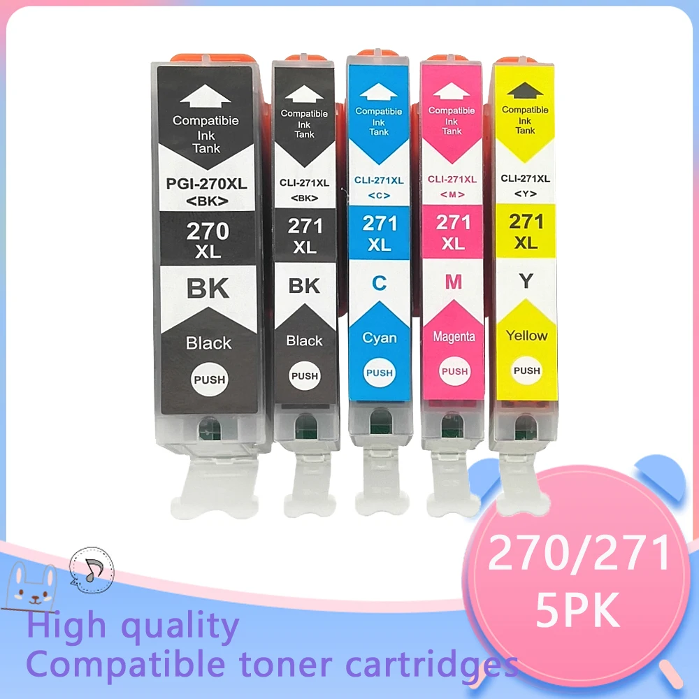 5 color For Canon 270 271 PGI-270 CLI-271 Compatible Ink Cartridge For Canon PIXMA MG5720 MG6820 MG7720 PIXMA TS5020 Printer