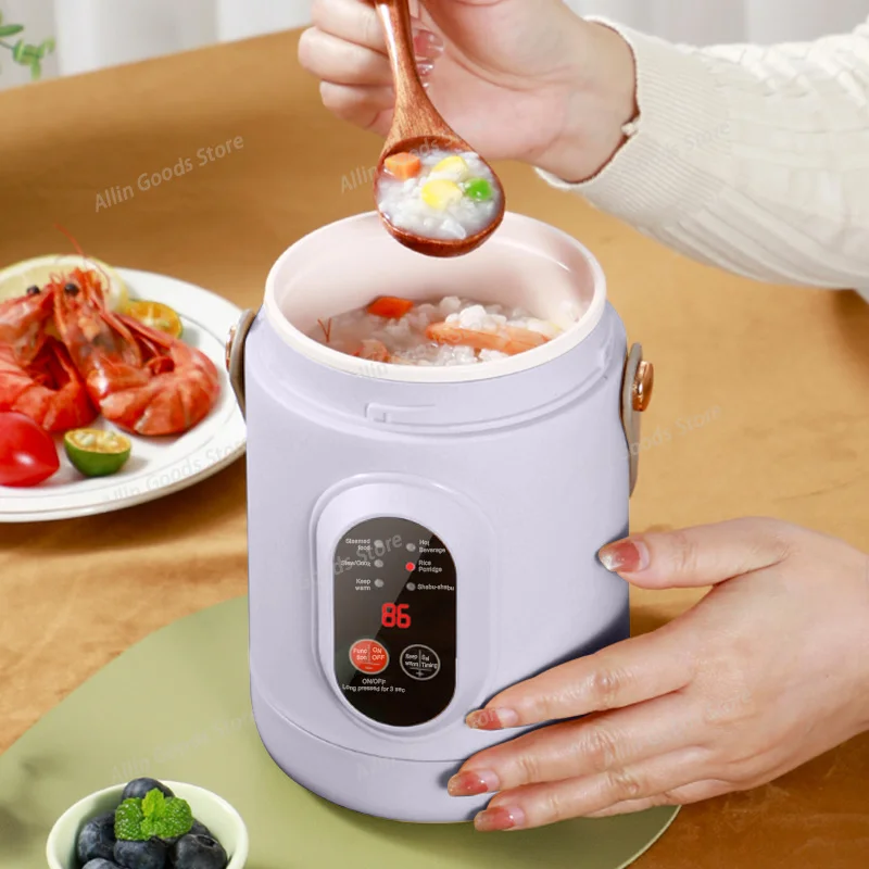 Portable Multifunctional Mini Electric Cooker Travel Hot Pot and Rice Cooker Household Dual Purpose Cooking Appliance 110v