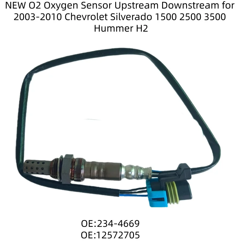 

NEW O2 Oxygen Sensor Upstream Downstream for 2003-2010 Chevrolet Silverado 1500 2500 3500 Hummer H2 234-4669 12572705