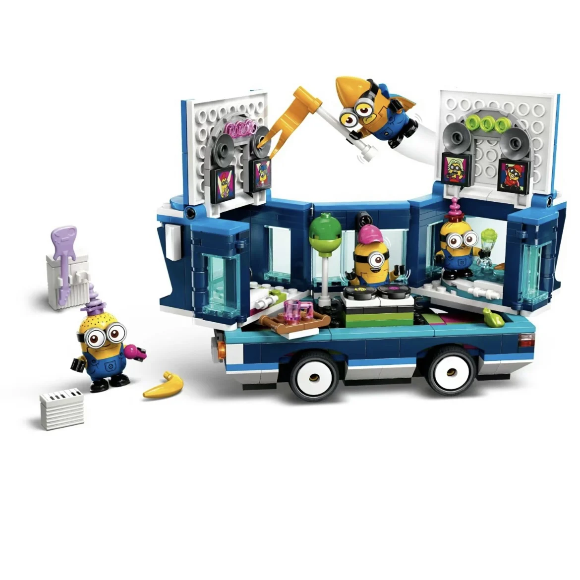 2024 nuovo 75581 75582 75583 Music Party Bus Brick-Built Family Mansion Model Building Blocks giocattoli per bambini regali di compleanno